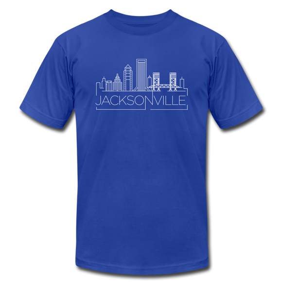 Jacksonville, Florida T-Shirt - Skyline Unisex Jacksonville T Shirt - royal blue