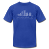 Jacksonville, Florida T-Shirt - Skyline Unisex Jacksonville T Shirt - royal blue