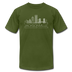 Jacksonville, Florida T-Shirt - Skyline Unisex Jacksonville T Shirt - olive