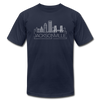 Jacksonville, Florida T-Shirt - Skyline Unisex Jacksonville T Shirt - navy