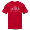 Jacksonville, Florida T-Shirt - Skyline Unisex Jacksonville T Shirt - red