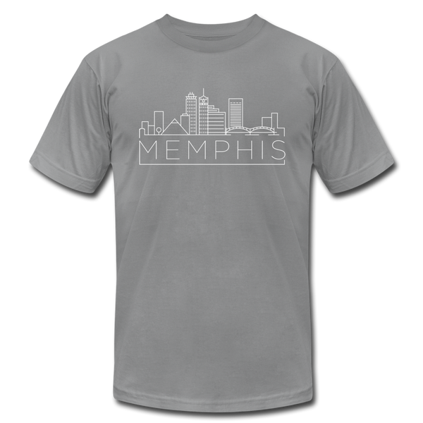 Memphis, Tennessee T-Shirt - Skyline Unisex Memphis T Shirt - slate
