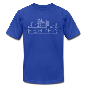 Memphis, Tennessee T-Shirt - Skyline Unisex Memphis T Shirt - royal blue
