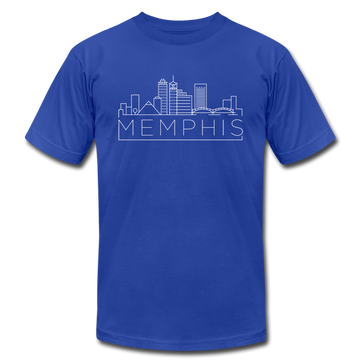 Memphis, Tennessee T-Shirt - Skyline Unisex Memphis T Shirt - royal blue