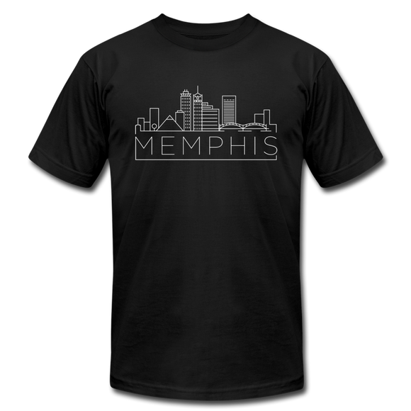 Memphis, Tennessee T-Shirt - Skyline Unisex Memphis T Shirt - black