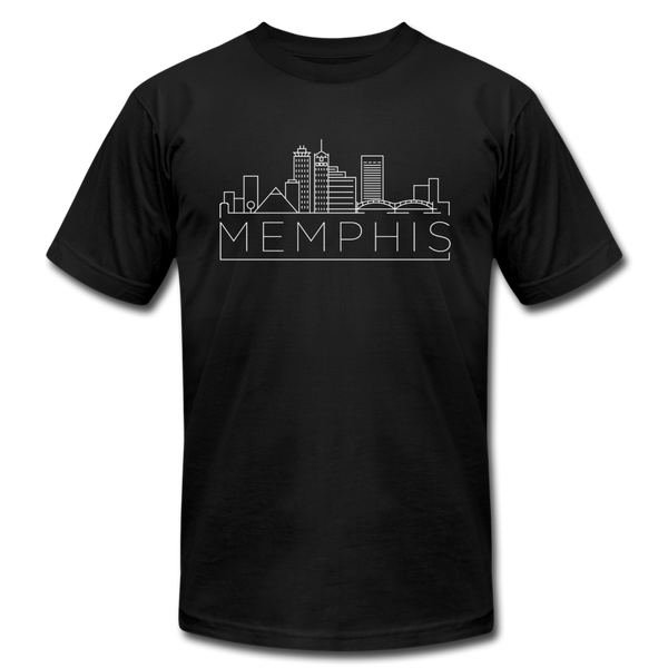 Memphis, Tennessee T-Shirt - Skyline Unisex Memphis T Shirt - black