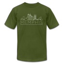 Memphis, Tennessee T-Shirt - Skyline Unisex Memphis T Shirt - olive