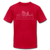 Memphis, Tennessee T-Shirt - Skyline Unisex Memphis T Shirt - red