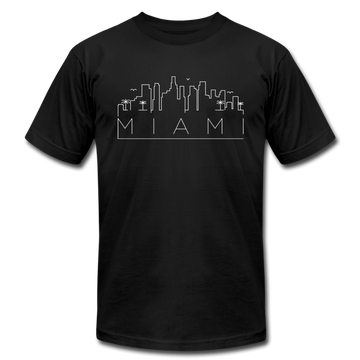 Miami, Florida T-Shirt - Skyline Unisex Miami T Shirt - black