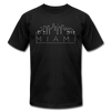Miami, Florida T-Shirt - Skyline Unisex Miami T Shirt - black