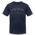 Miami, Florida T-Shirt - Skyline Unisex Miami T Shirt - navy