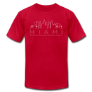 Miami, Florida T-Shirt - Skyline Unisex Miami T Shirt - red