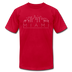 Miami, Florida T-Shirt - Skyline Unisex Miami T Shirt - red