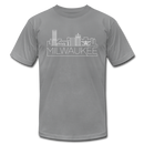 Milwaukee, Wisconsin T-Shirt - Skyline Unisex Milwaukee T Shirt - slate