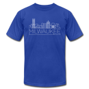 Milwaukee, Wisconsin T-Shirt - Skyline Unisex Milwaukee T Shirt - royal blue