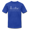 Milwaukee, Wisconsin T-Shirt - Skyline Unisex Milwaukee T Shirt - royal blue