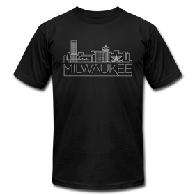 Milwaukee, Wisconsin T-Shirt - Skyline Unisex Milwaukee T Shirt - black