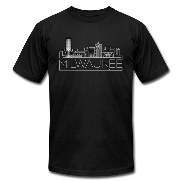 Milwaukee, Wisconsin T-Shirt - Skyline Unisex Milwaukee T Shirt - black