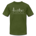 Milwaukee, Wisconsin T-Shirt - Skyline Unisex Milwaukee T Shirt - olive