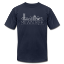 Milwaukee, Wisconsin T-Shirt - Skyline Unisex Milwaukee T Shirt - navy