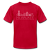 Milwaukee, Wisconsin T-Shirt - Skyline Unisex Milwaukee T Shirt - red