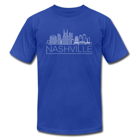 Nashville, Tennessee T-Shirt - Skyline Unisex Nashville T Shirt - royal blue