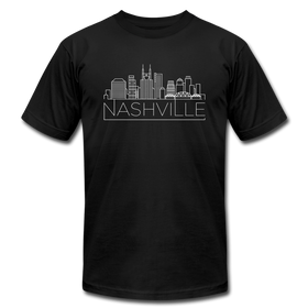 Nashville, Tennessee T-Shirt - Skyline Unisex Nashville T Shirt - black