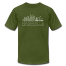 Nashville, Tennessee T-Shirt - Skyline Unisex Nashville T Shirt - olive