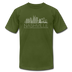 Nashville, Tennessee T-Shirt - Skyline Unisex Nashville T Shirt - olive