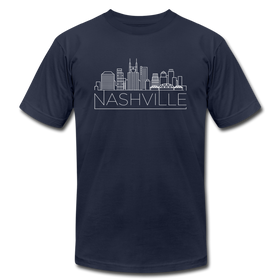 Nashville, Tennessee T-Shirt - Skyline Unisex Nashville T Shirt - navy