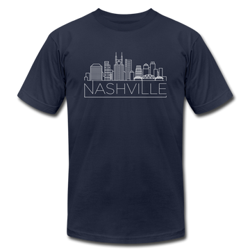 Nashville, Tennessee T-Shirt - Skyline Unisex Nashville T Shirt - navy