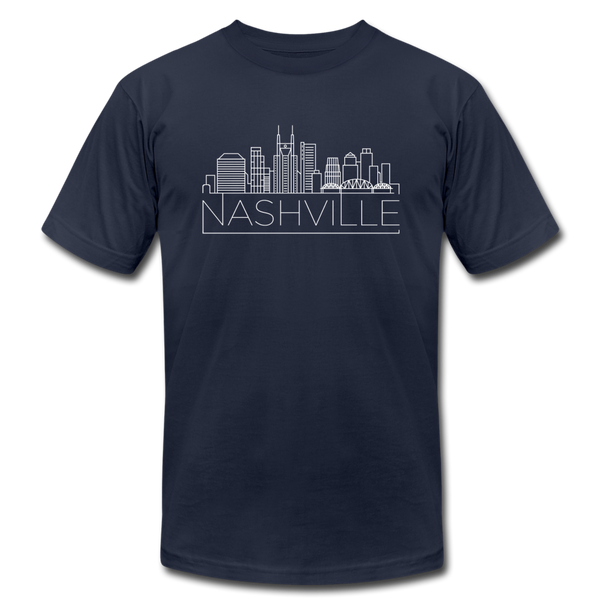 Nashville, Tennessee T-Shirt - Skyline Unisex Nashville T Shirt - navy