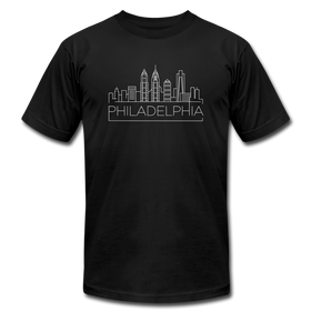 Philadelphia, Pennsylvania T-Shirt - Skyline Unisex Philadelphia T Shirt - black