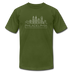 Philadelphia, Pennsylvania T-Shirt - Skyline Unisex Philadelphia T Shirt - olive