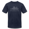 Philadelphia, Pennsylvania T-Shirt - Skyline Unisex Philadelphia T Shirt - navy