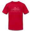 Philadelphia, Pennsylvania T-Shirt - Skyline Unisex Philadelphia T Shirt - red