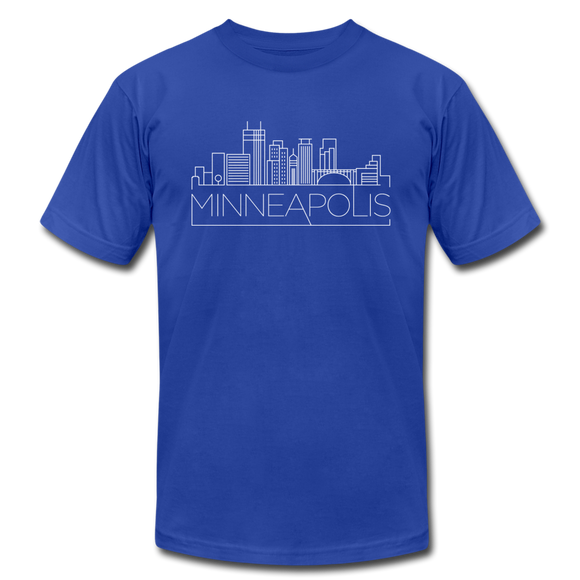 Minneapolis, Minnesota T-Shirt - Skyline Unisex Minneapolis T Shirt - royal blue