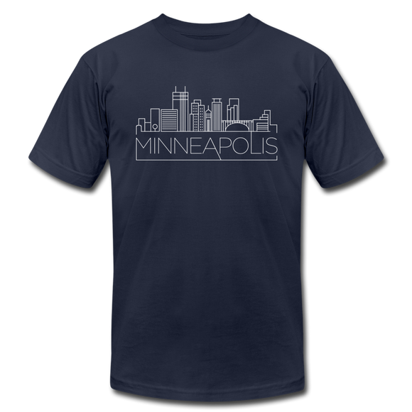 Minneapolis, Minnesota T-Shirt - Skyline Unisex Minneapolis T Shirt - navy