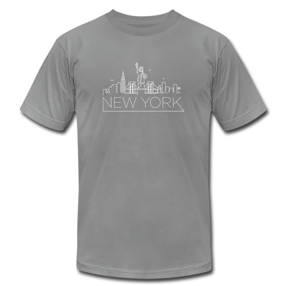 New York T-Shirt - Skyline Unisex New York T Shirt - slate