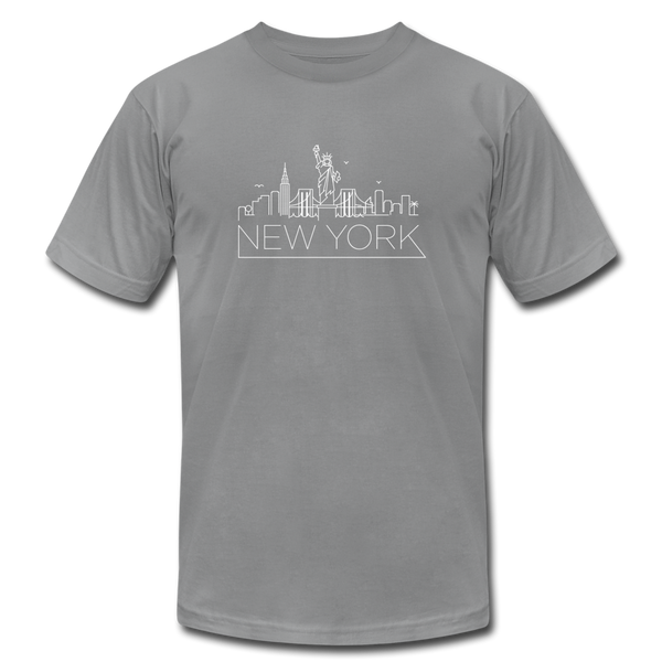 New York T-Shirt - Skyline Unisex New York T Shirt - slate