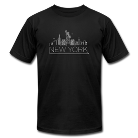 New York T-Shirt - Skyline Unisex New York T Shirt - black