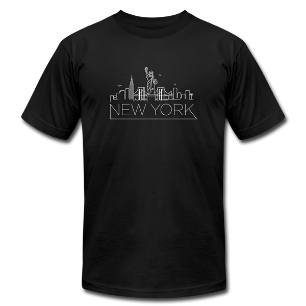 New York T-Shirt - Skyline Unisex New York T Shirt - black