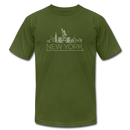 New York T-Shirt - Skyline Unisex New York T Shirt - olive