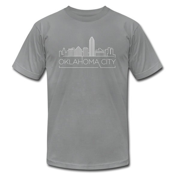 Oklahoma City, Oklahoma T-Shirt - Skyline Unisex Oklahoma City T Shirt - slate