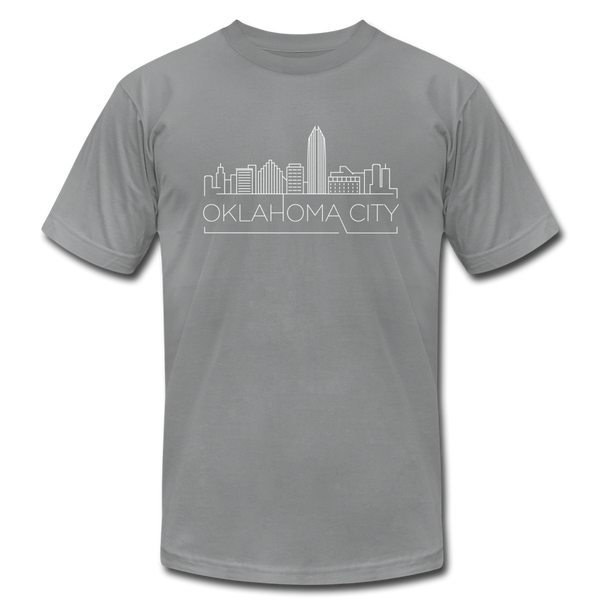 Oklahoma City, Oklahoma T-Shirt - Skyline Unisex Oklahoma City T Shirt - slate