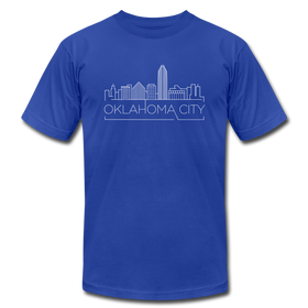 Oklahoma City, Oklahoma T-Shirt - Skyline Unisex Oklahoma City T Shirt - royal blue