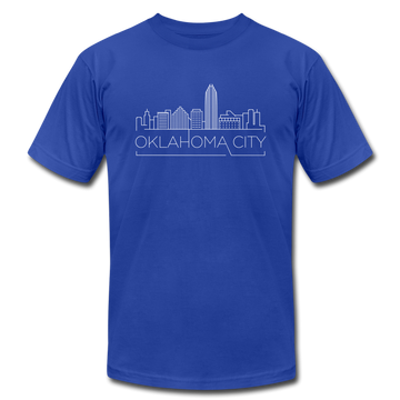 Oklahoma City, Oklahoma T-Shirt - Skyline Unisex Oklahoma City T Shirt - royal blue
