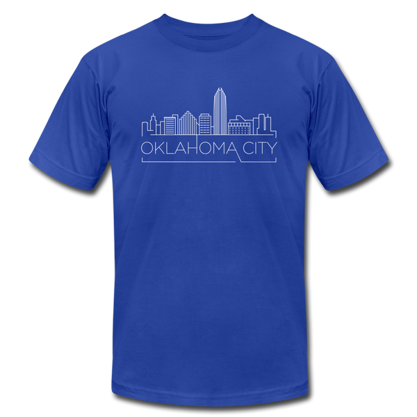 Oklahoma City, Oklahoma T-Shirt - Skyline Unisex Oklahoma City T Shirt - royal blue