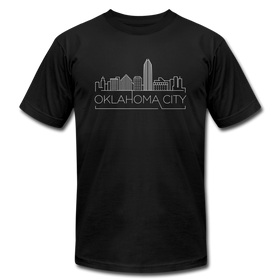Oklahoma City, Oklahoma T-Shirt - Skyline Unisex Oklahoma City T Shirt - black