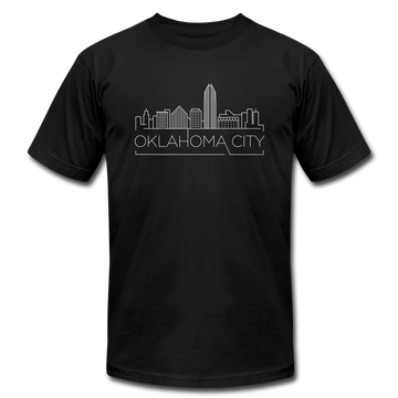 Oklahoma City, Oklahoma T-Shirt - Skyline Unisex Oklahoma City T Shirt - black